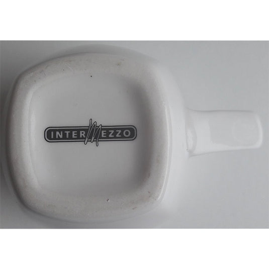 Intermezzo espresso kop en schotel alex meijer logo 3 stuks