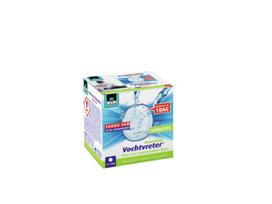 Bison vochtvreter® navultablet 2x 100 g, luchtontvochtiger, geschikt voor vochtvreter® ambiance, bestrijd hoge luchtvochtigheid, geen batterij nodig, ook geschikt voor caravans en campers