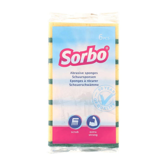 Sorbo schuursponsen 6 stuks