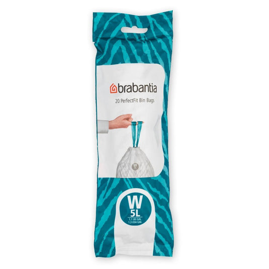 Brabantia perfectfit afvalzak code w 5l 20 stuks