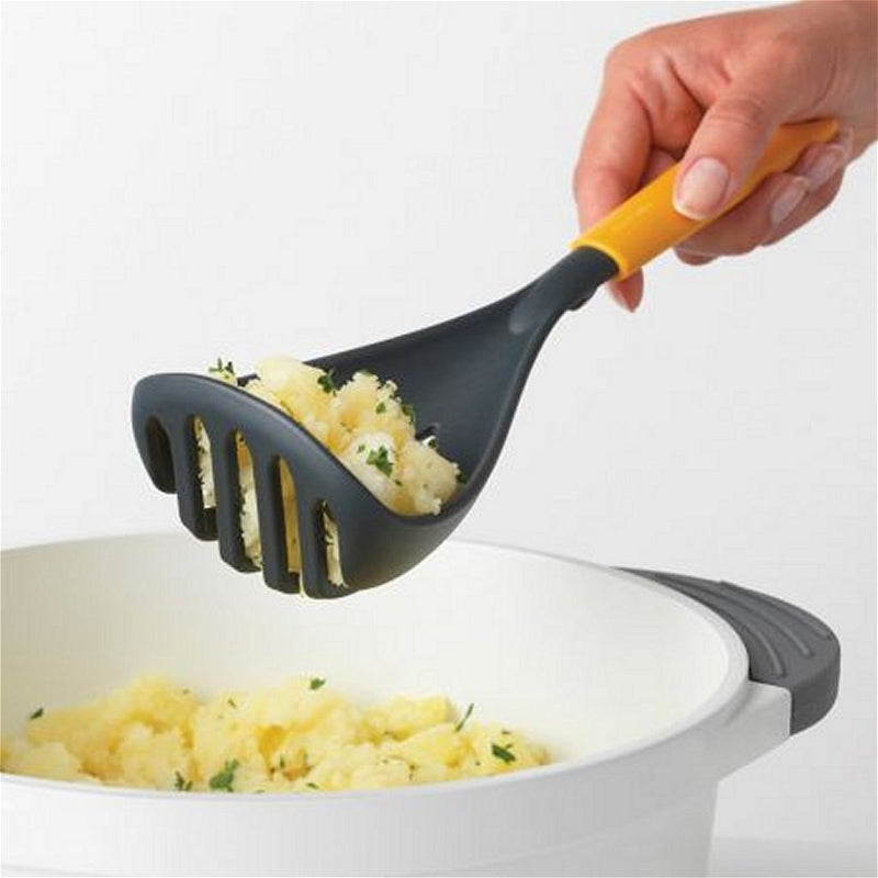 Load image into Gallery viewer, Brabantia tasty+ aardappelstamper + lepel geel zwart
