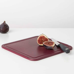 Brabantia tasty+ snijplank 25x0.8x25 cm aubergine rood