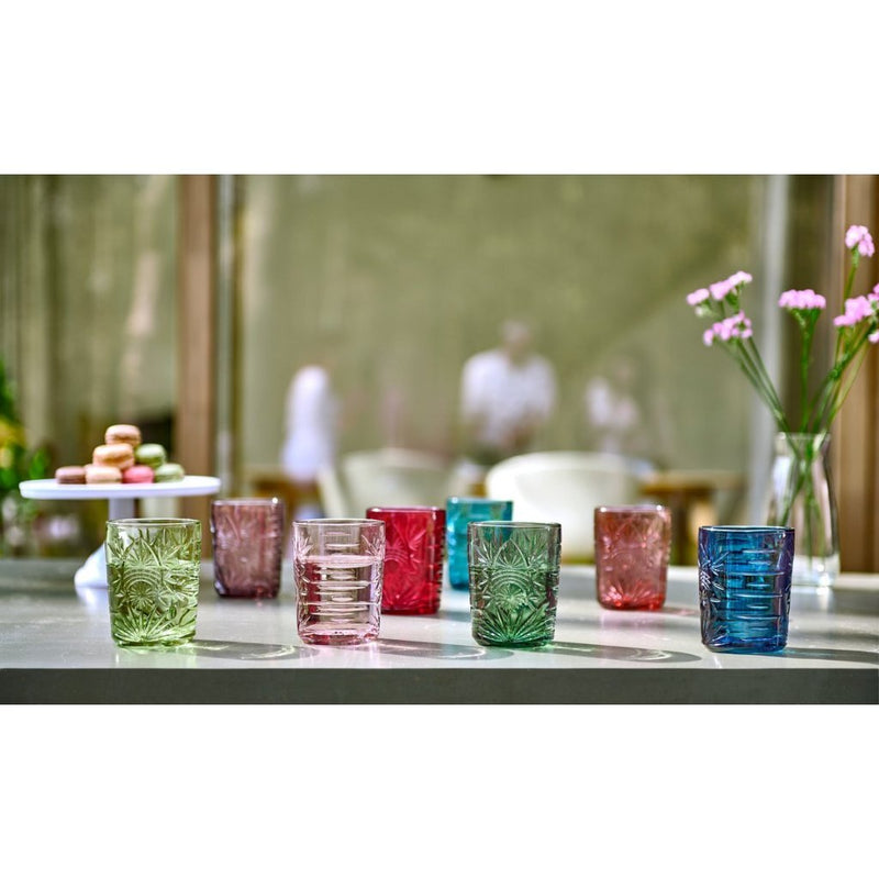 Load image into Gallery viewer, Royal leerdam match and color waterglazen 35 cl 4 stuks groen blauw
