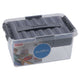 Sunware q-line opbergbox 6l met inzetbak - 30x20x14.5 cm - transparant