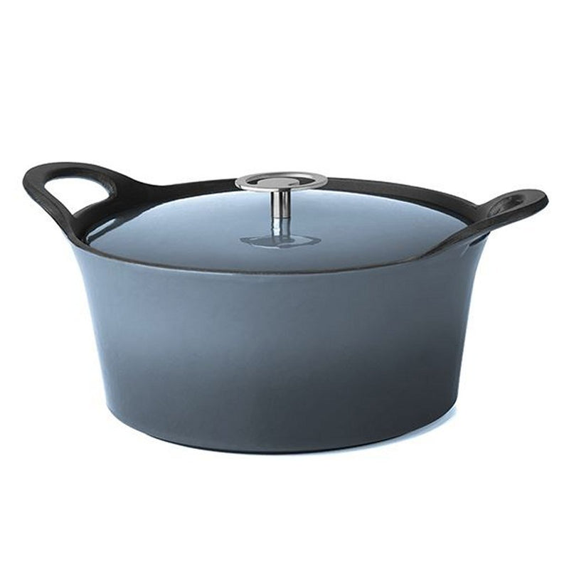 Load image into Gallery viewer, Cuisinox volcan gietijzeren braadpan 24 cm 3.4l denim blue geëmailleerd
