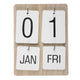 Wandkalender hout 22x17x2,5cm