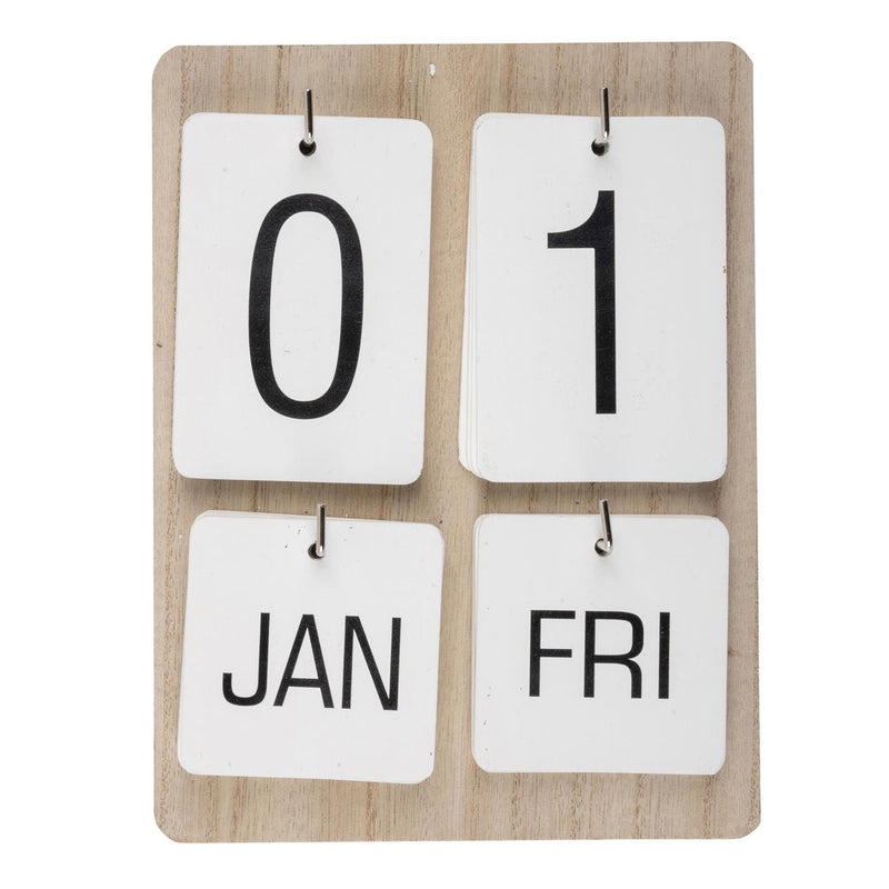 Load image into Gallery viewer, Wandkalender hout 22x17x2,5cm

