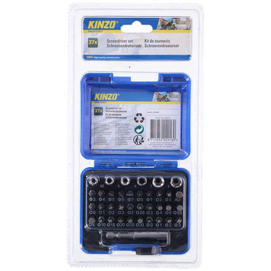 Kinzo bit dopsleutelset 37-delig