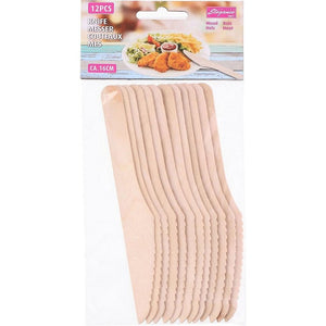 Cuisine elegance houten messen16 cm 12 stuks