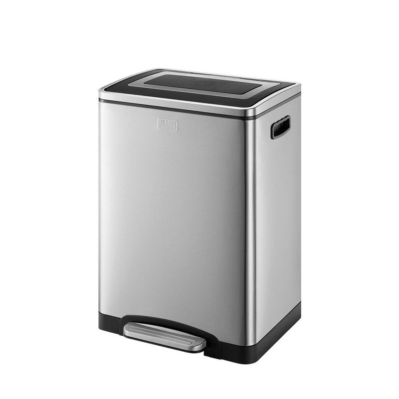 Load image into Gallery viewer, Black decker black decker pedaalemmer 2x20l zilver zwart
