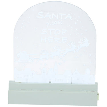 Grundig kerstschild led meerkleurig