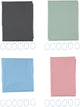 Lifetime clean douchegordijn met 12 ringen 180x180cm