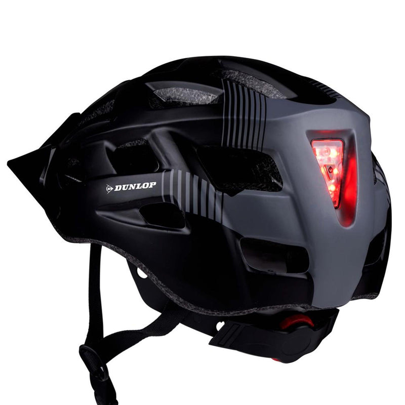 Load image into Gallery viewer, Dunlop fietshelm l met vizier en led
