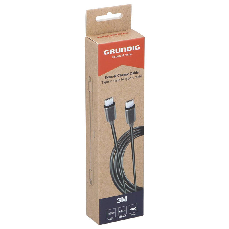 ギャラリービューアに画像をロードする, Grundig synchroniseer- en oplaadkabel usb-c naar usb-c 3 meter
