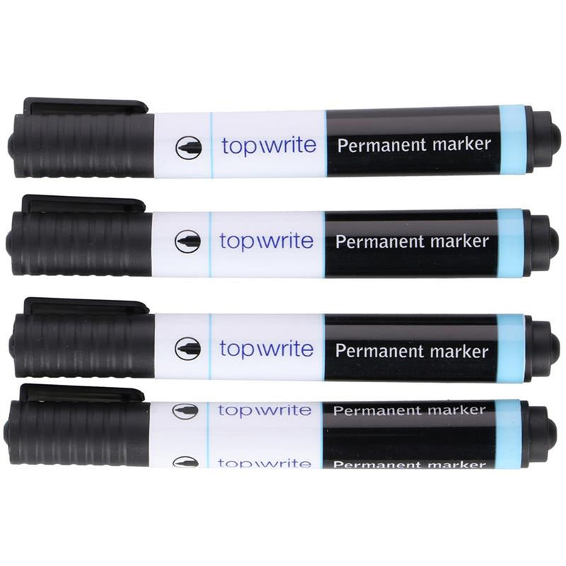 Load image into Gallery viewer, Top write permanent markers zwart
