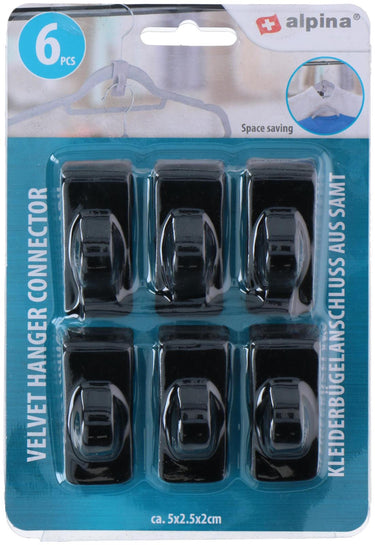Alpina kleerhanger verbinder 6 stuks op kaart 5x2,5x2cm