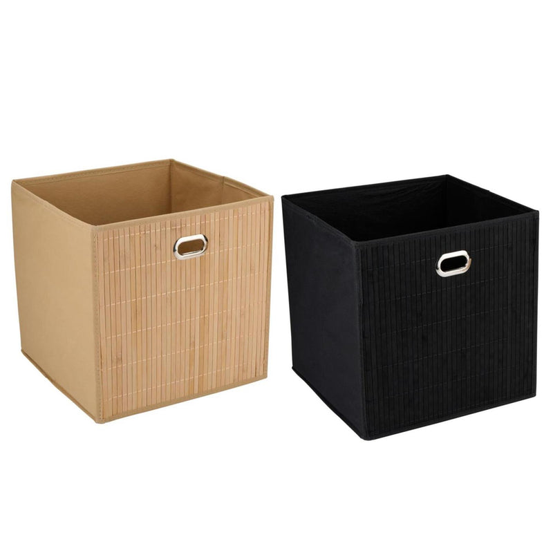 Load image into Gallery viewer, Alpina voorrraaddoos bamboe 31x31x31cm
