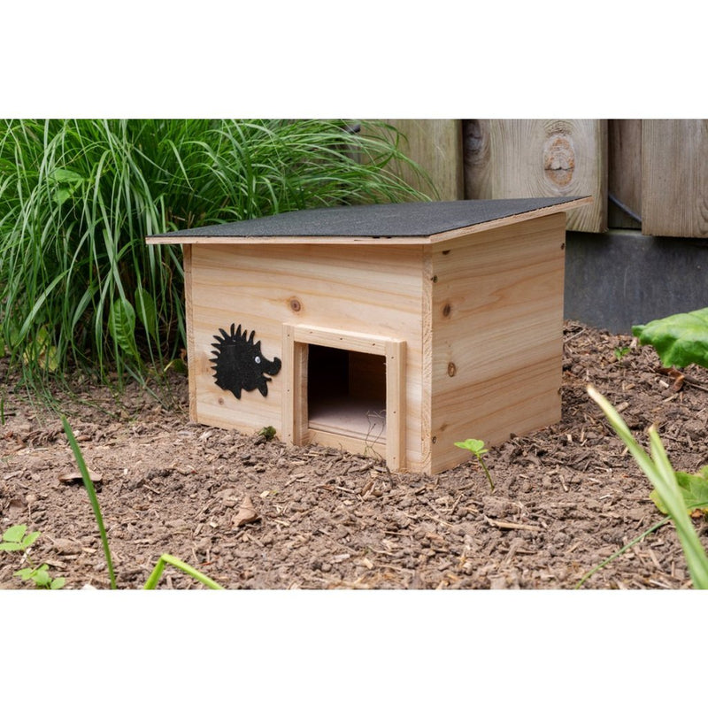 Load image into Gallery viewer, Lifetime garden houten egelhuis 32x26x20 cm
