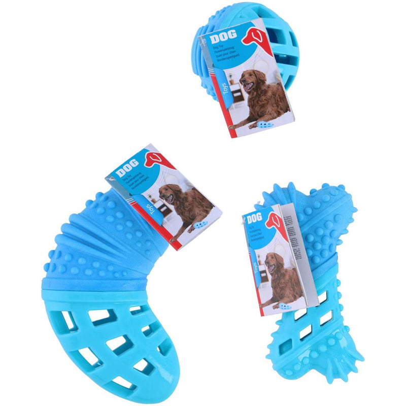 Afbeelding laden in galerijviewer, Pet treatment hondenspeeltje 18x11x5cm blauw
