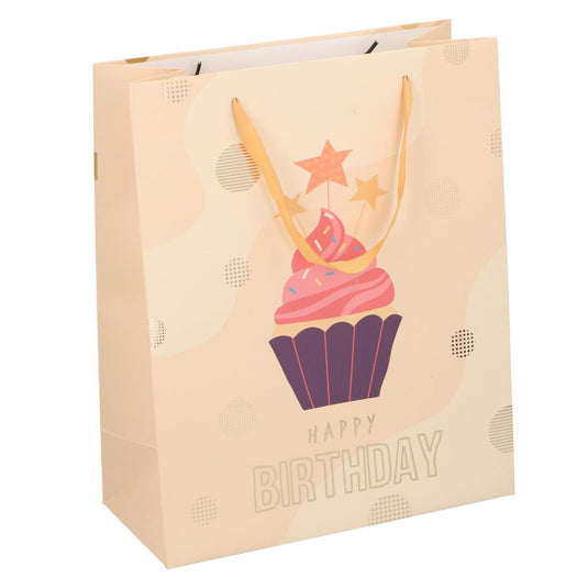 Geschenktas birthday cake 32x26cm