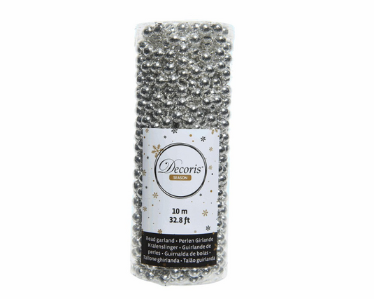 Kralenketting 80mmx10m - zilver