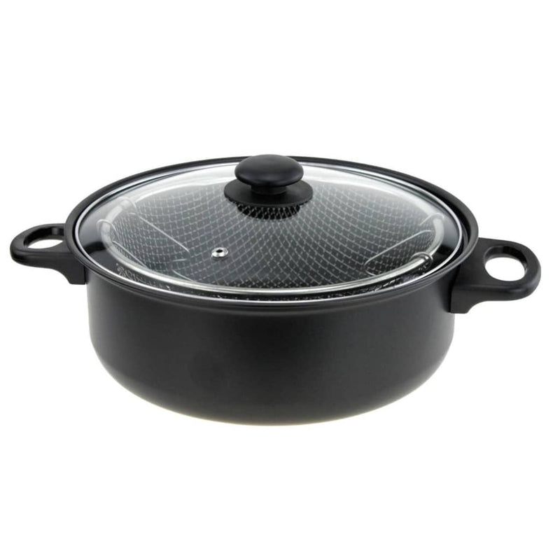 Load image into Gallery viewer, Excellent Houseware Houseware Frituurpan met glazen deksel 26 cm
