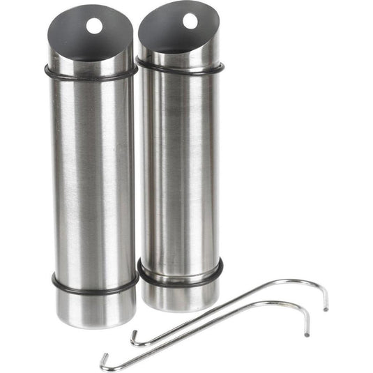 Excellent houseware waterverdampingsbakje rvs set a 2st. 20x5cm