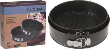La cucina bakvormen springvormen met anti-aanbak laag zwart 24 26cm