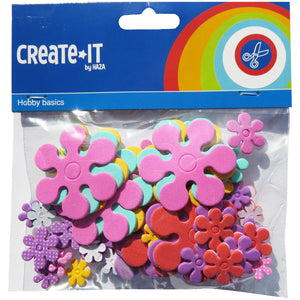 Create it hobbyset foam bloemen