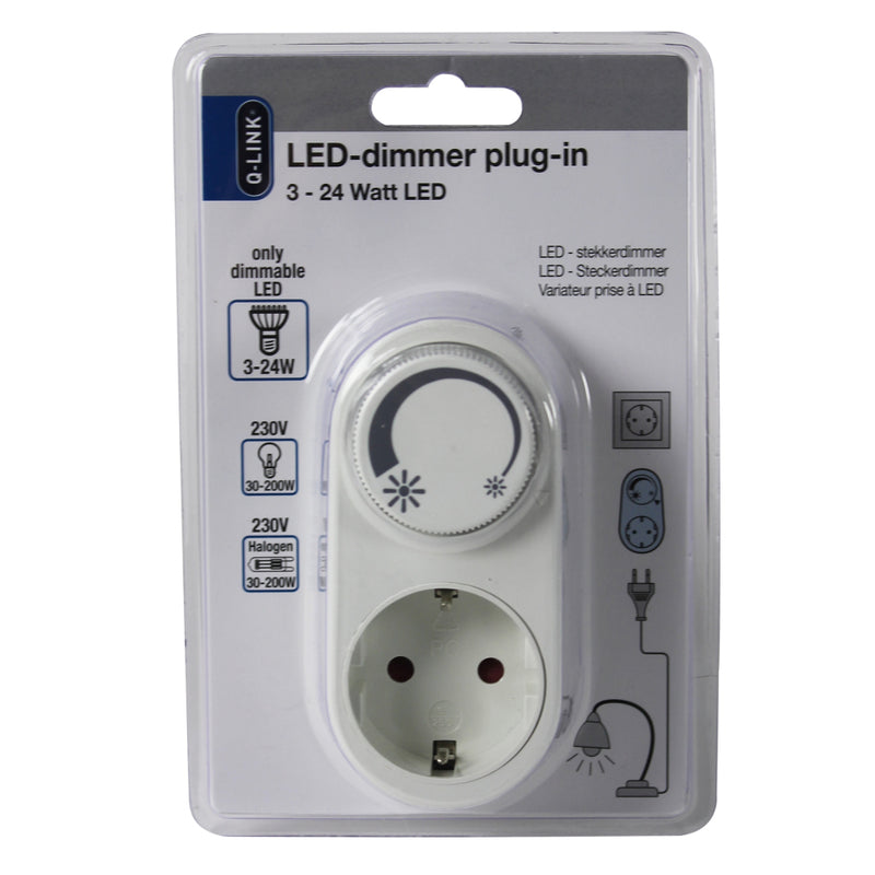 Load image into Gallery viewer, Q-link universeel stekkerdimmer led 3-24w
