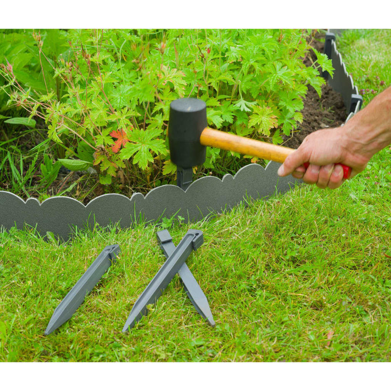 Load image into Gallery viewer, Nature borderrand decoratief 0,13x12 m 3 mm grijs
