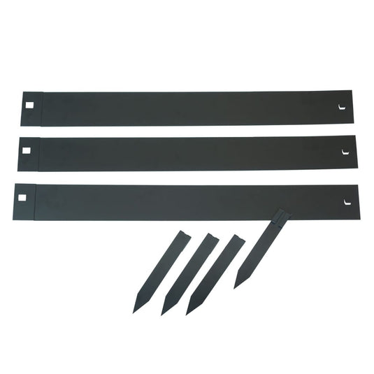 Nature borderranden 3 st 91,4x10,2 cm zwart