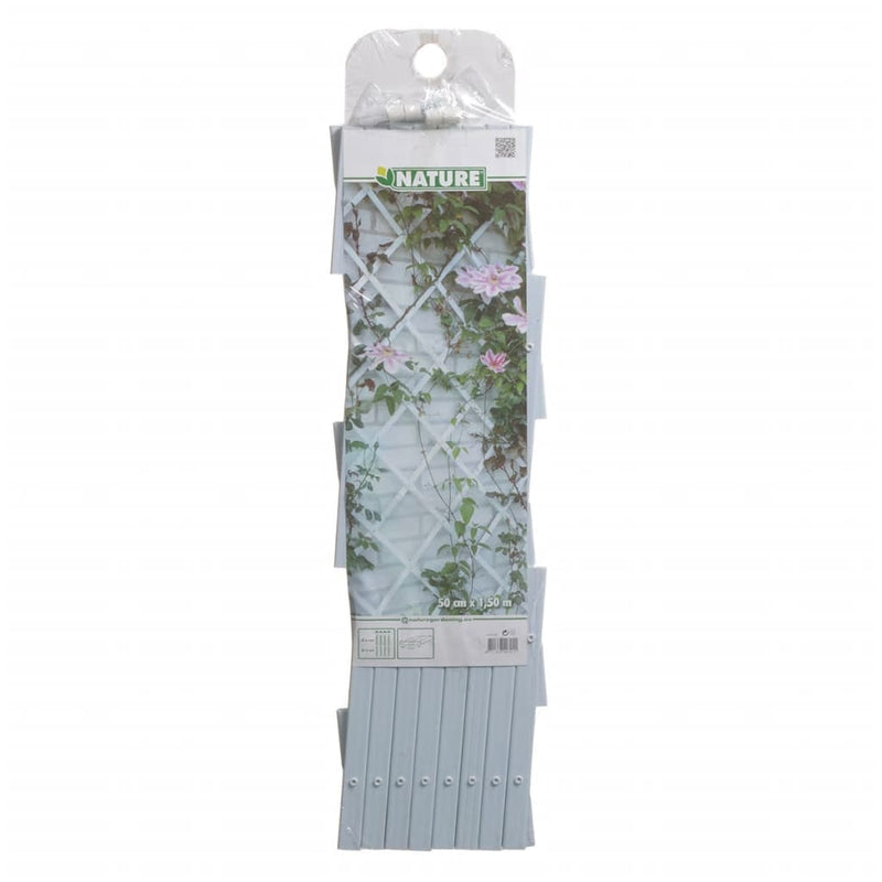 Load image into Gallery viewer, Nature tuinlatwerk 50x150 cm pvc wit 6040701
