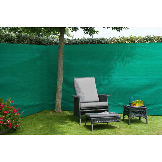 Nature tuinscherm 1,5x10 m pe groen