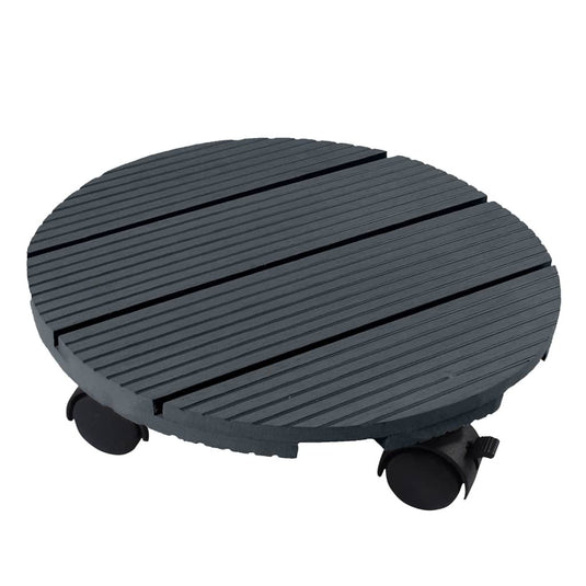 Nature plantentrolley rond ø30 cm antracietkleurig
