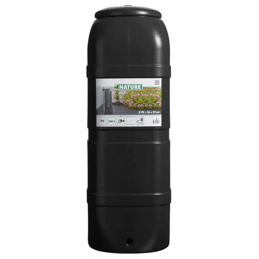 Nature regenton 100 l zwart