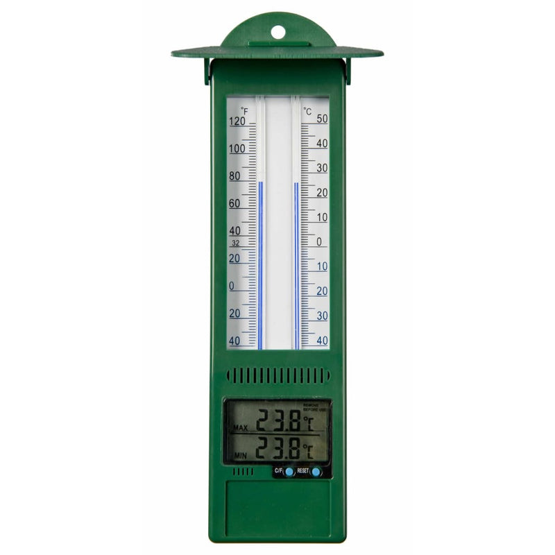 Load image into Gallery viewer, Nature tuinthermometer min-max digitaal 9,5x2,5x24 cm
