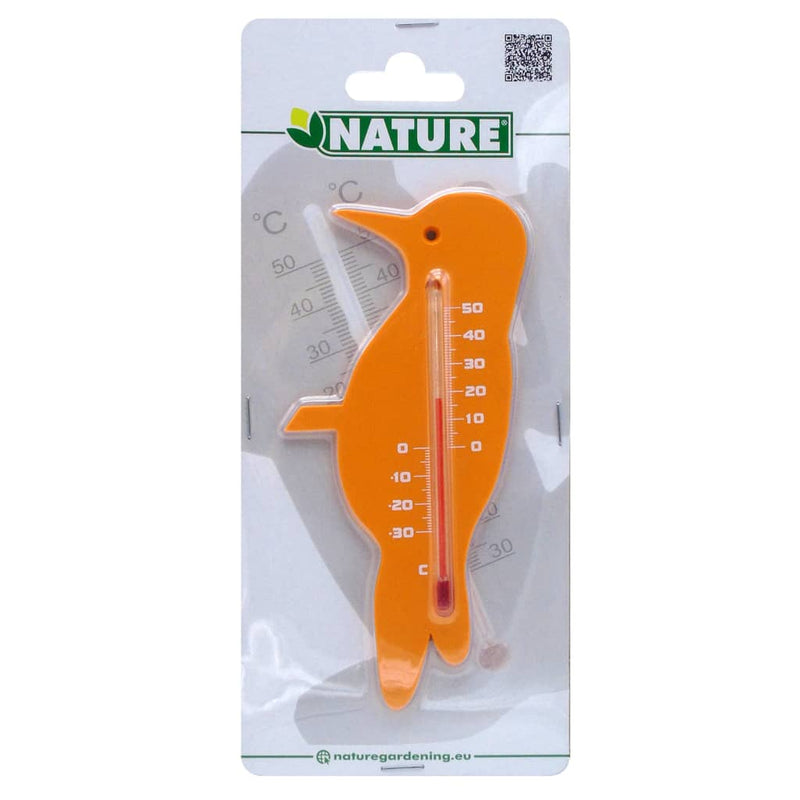 Load image into Gallery viewer, Nature wandthermometer vink oranje
