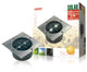 Ranex Ranex Ra-5000198 Vierkante Led Grondspot Geborsteld Rvs Glas (5000.198)