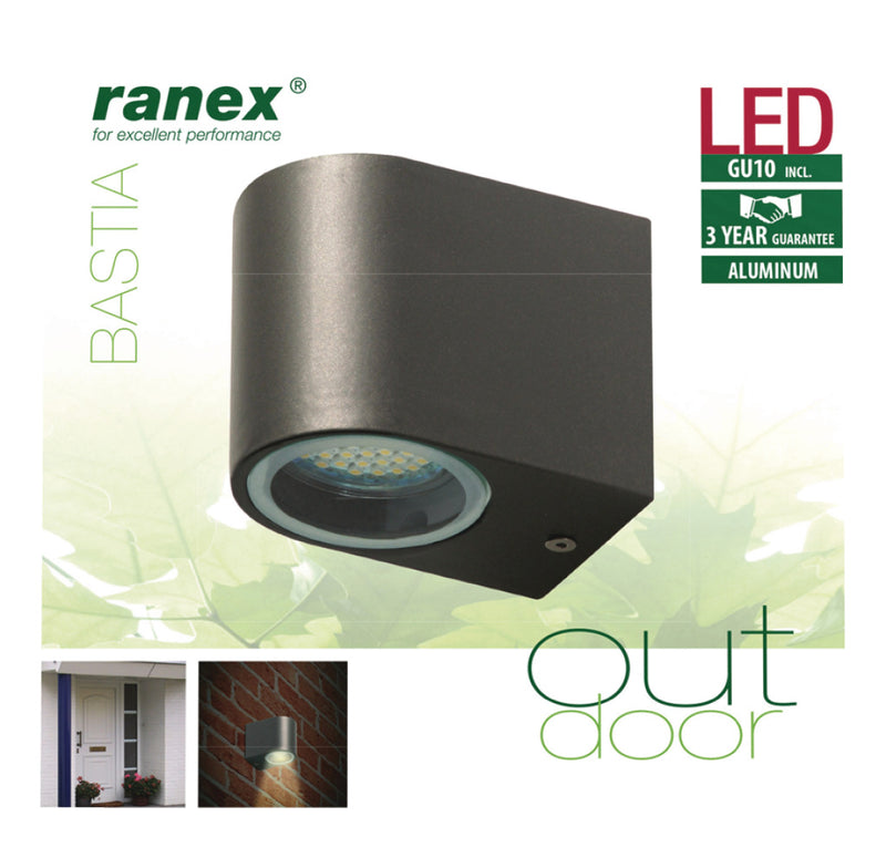 Load image into Gallery viewer, Ranex ra-5000332 led buitenwandlamp van roestvrijstaal

