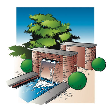 Ubbink niagara waterval met led-verlichting 90 cm roestvrij staal