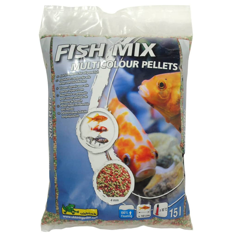 Load image into Gallery viewer, Ubbink visvoer fish mix multicolour pellets 4 mm 15 l
