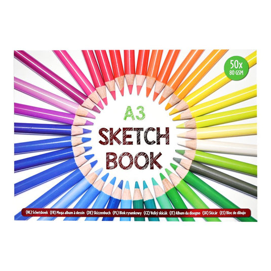 A3 schetsboek. (50 x 80 gsm).