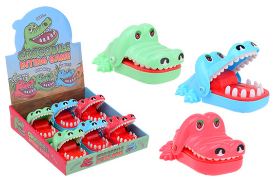 Johntoy krokodillen bijt spel in display 3 assorti