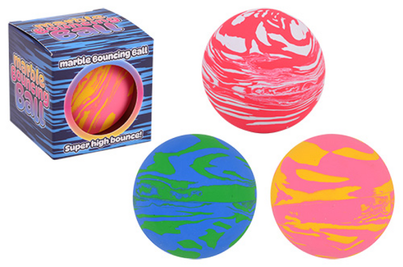 Chargez l'image dans la visionneuse de la galerie, Johntoy marmer stuiter bal hol in doos 6cm - 3 assorti
