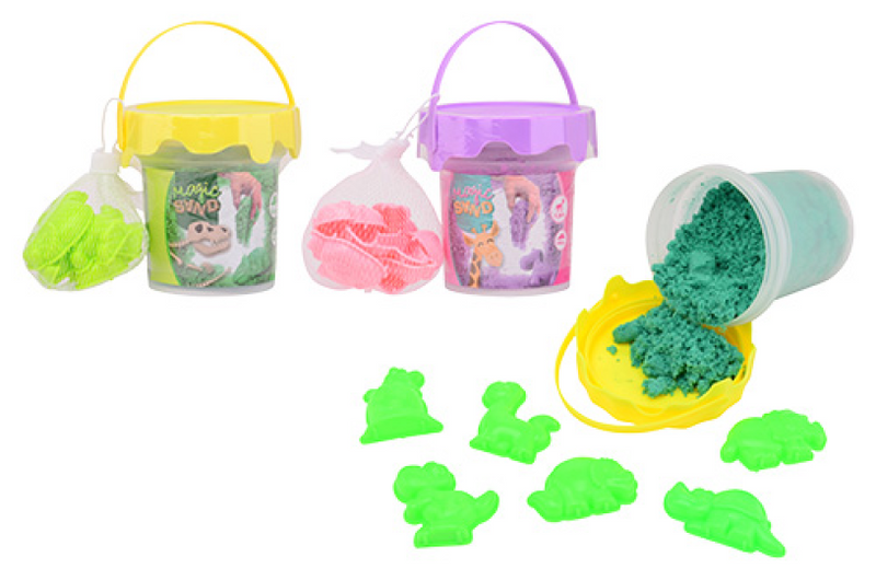Afbeelding laden in galerijviewer, Johntoy magisch zand in emmer met 6 accessoires - assorti

