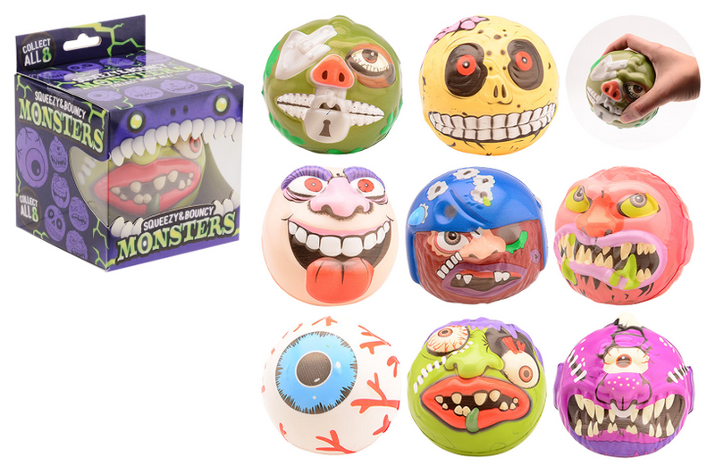 Chargez l'image dans la visionneuse de la galerie, Johntoy squeeze monster bal in doos 8 assorti
