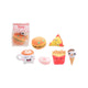 Johntoy plush play 2 stuks fastfood in zak