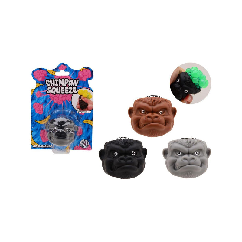 ギャラリービューアに画像をロードする, Johntoy chimpansqueez hersenen op kaart, 3 assorti
