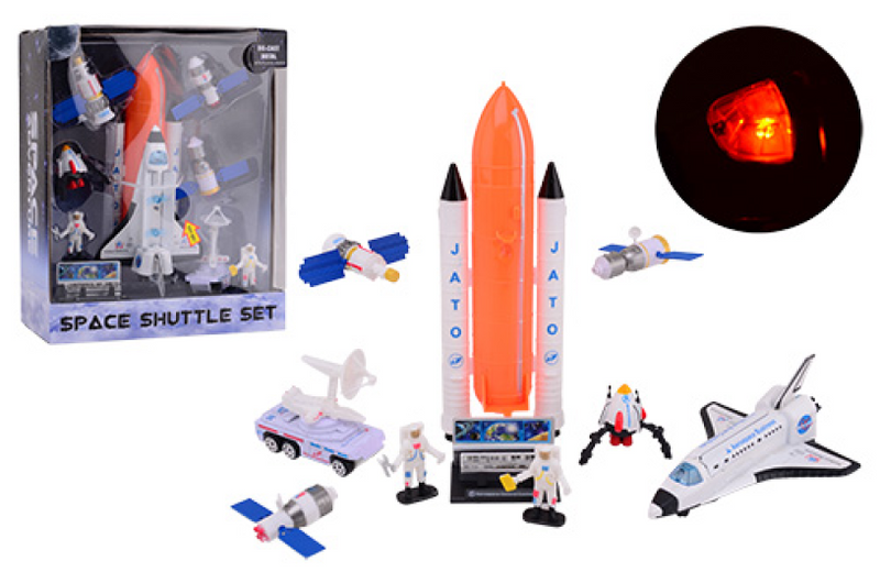 Chargez l'image dans la visionneuse de la galerie, Johntoy space shuttle speelset groot met licht en geluid
